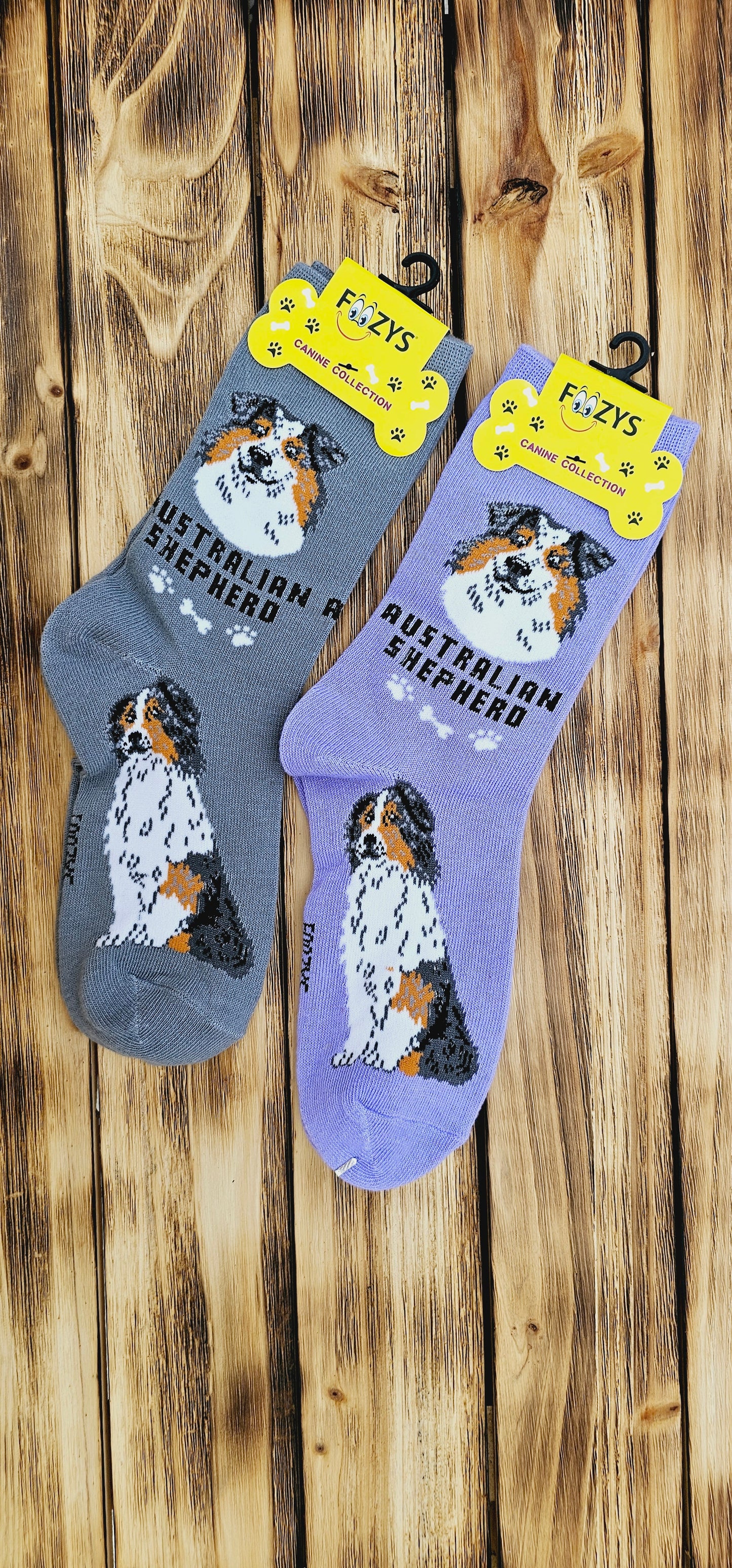 Foozy Socks - Australian Shepard