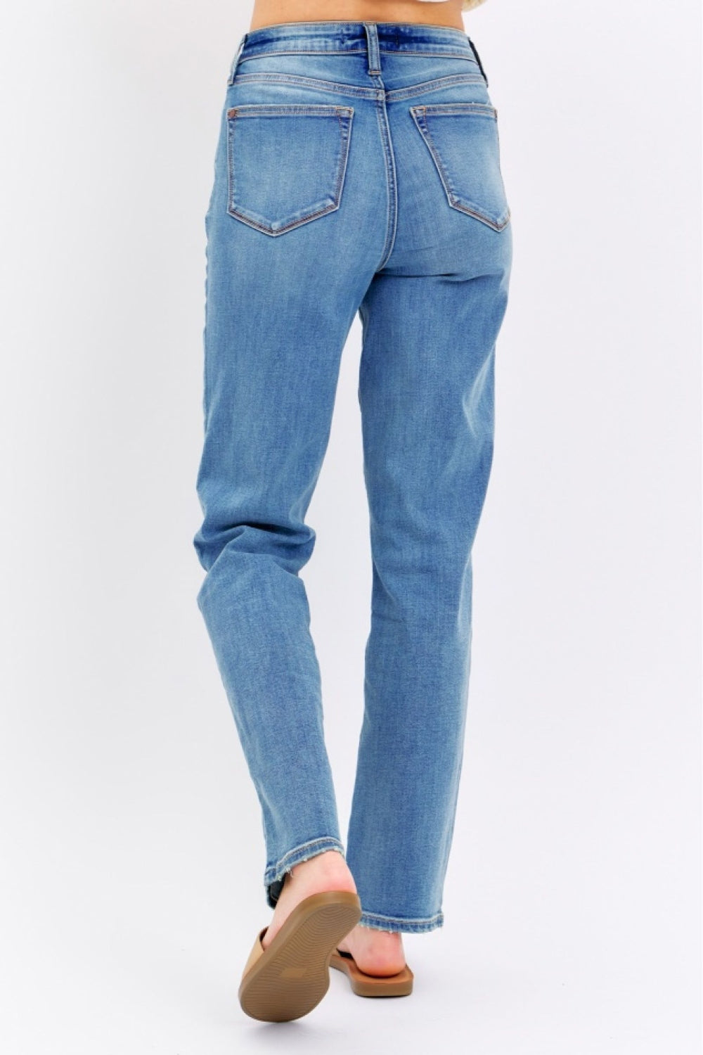 Henley - High Waist Straight Jeans - Judy Blue - Exclusively Online