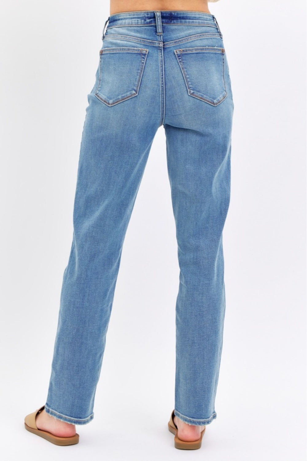 Henley - High Waist Straight Jeans - Judy Blue - Exclusively Online
