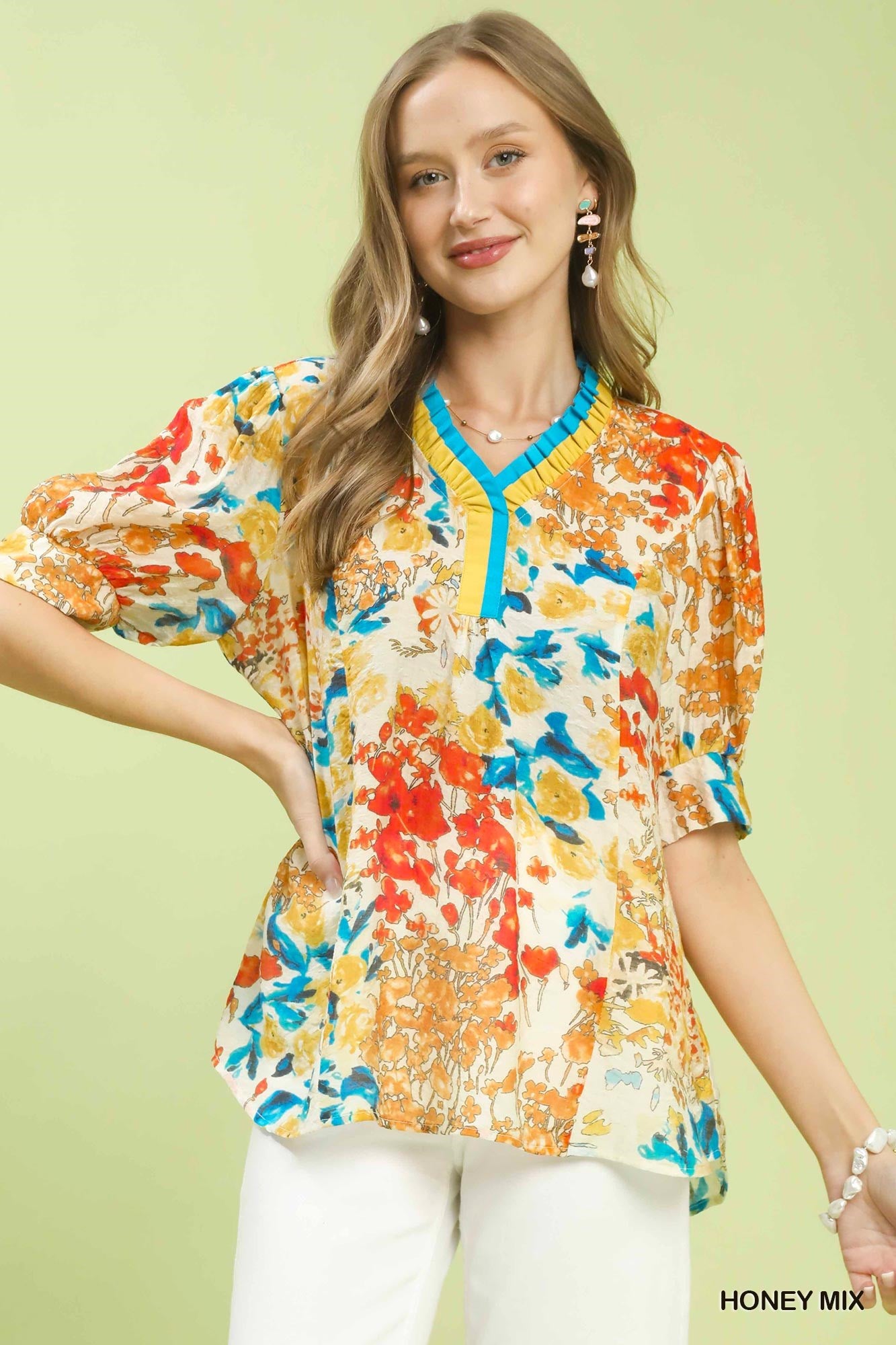 【完売品】Gajess ガジェス Marguerite Blouse Jess Blouse Marigold Mistral