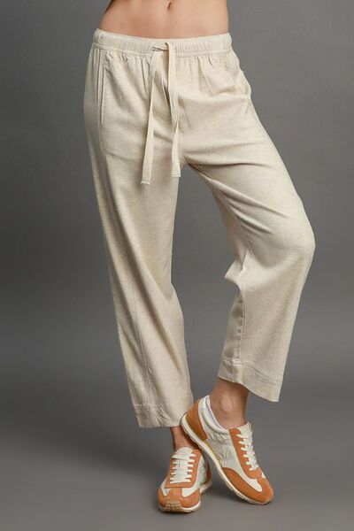 Features: Basic style, Pocketed, Drawstring
Sheer: Opaque
Material composition: 60% linen, 37% viscose, 3% spandex
Care instructions: Machine wash cold. Tumble dry low.
Product measurements:
S:Waist 27-28 in, HIP 35-37 in
M:Waist 29-30 in, HIP 38-39 in
L:Waist 31-32 in, HIP 40-41 in
XL:Waist 36-37 in, HIP 44-45 in
1XL:Waist 38-39 in, HIP 46-47 in
2XL:Waist 40-41 in, HIP 48-49 in