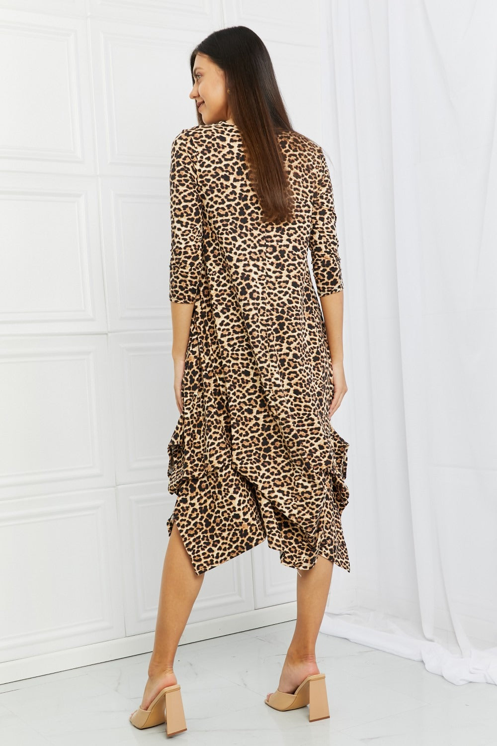 Good Days Leopard Midi Dress