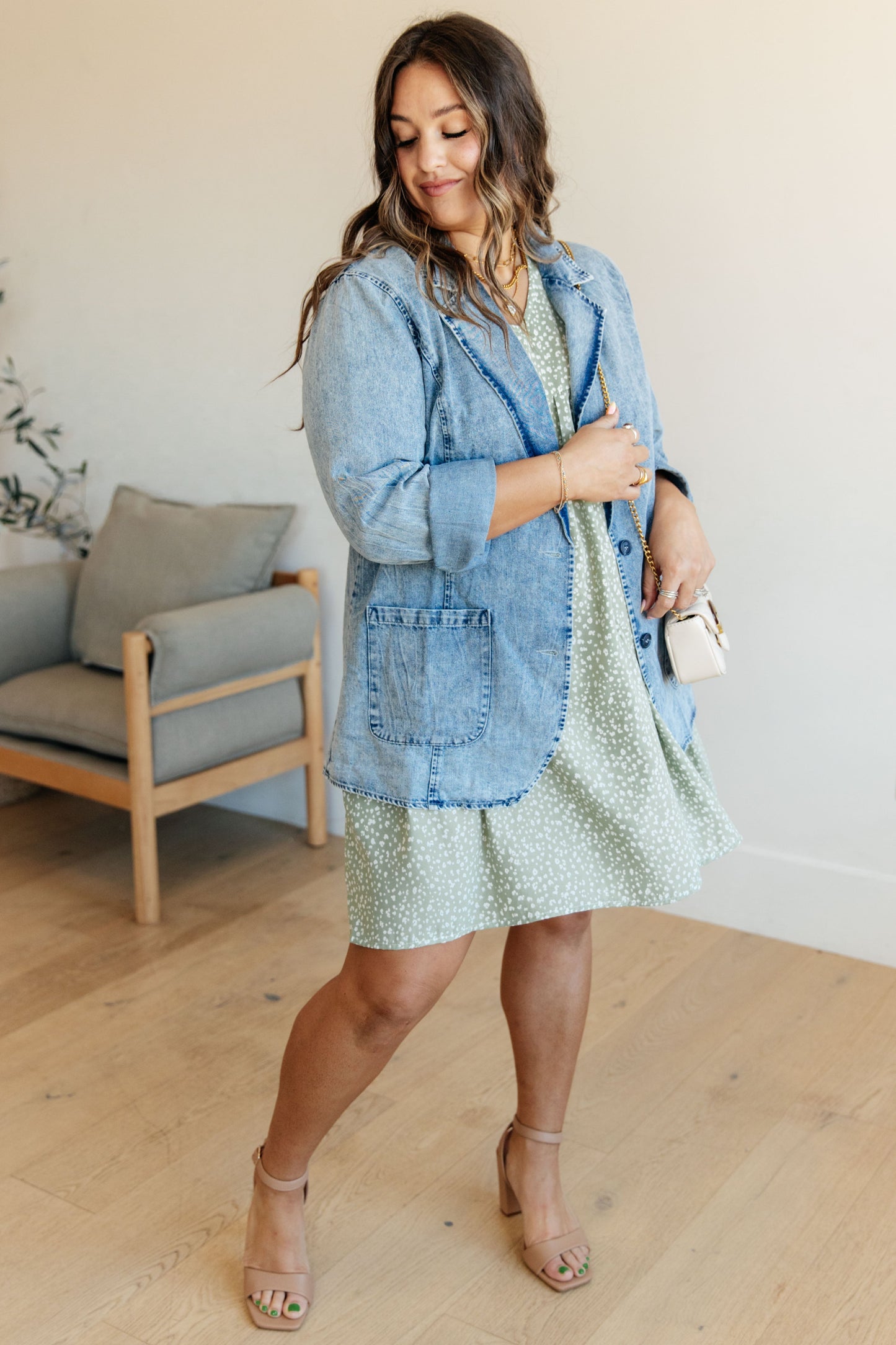 Business Brunch Denim Blazer - Denim - Exclusively Online