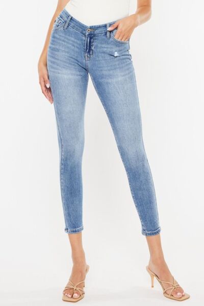 The High Waist Cat's Whiskers Skinny Jeans are a fashionable and figure-flattering choice for your wardrobe. These jeans feature a high waist design that accentuates your curves and elongates your silhouette. The "cat's whiskers" distressing adds a touch of edgy and vintage-inspired style to the skinny fit.