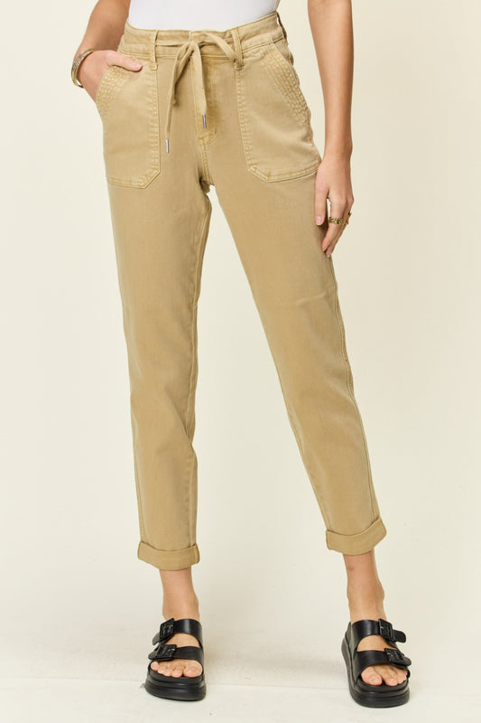 These high waist jogger jeans combine the comfort of joggers with the style of jeans, creating a versatile and trendy piece for your wardrobe. The high waist design provides a flattering fit and enhances your curves. Made from quality denim material, these jogger jeans are both comfortable and durable for everyday wear. 0 -24W