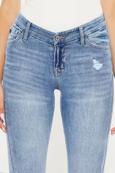 The High Waist Cat's Whiskers Skinny Jeans are a fashionable and figure-flattering choice for your wardrobe. These jeans feature a high waist design that accentuates your curves and elongates your silhouette. The "cat's whiskers" distressing adds a touch of edgy and vintage-inspired style to the skinny fit.