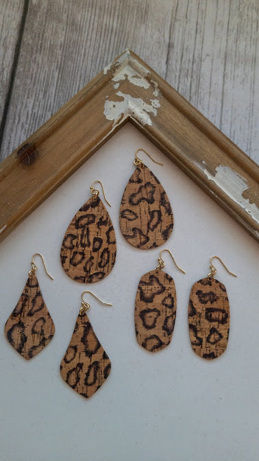 Little Bit Corky Genie Bottle Leopard Earrings