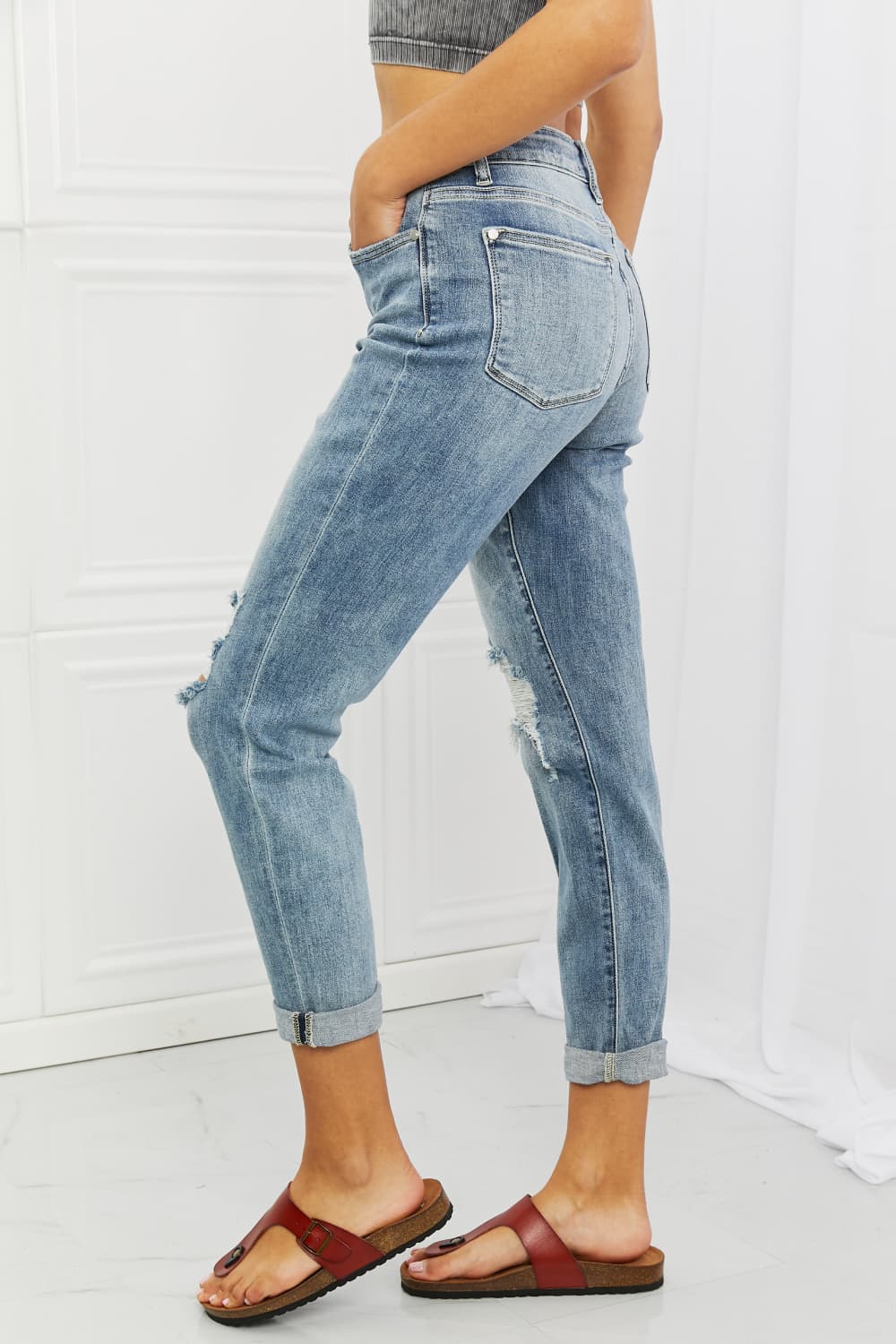 *Exclusively Online* Malia Mid Rise Boyfriend Jeans