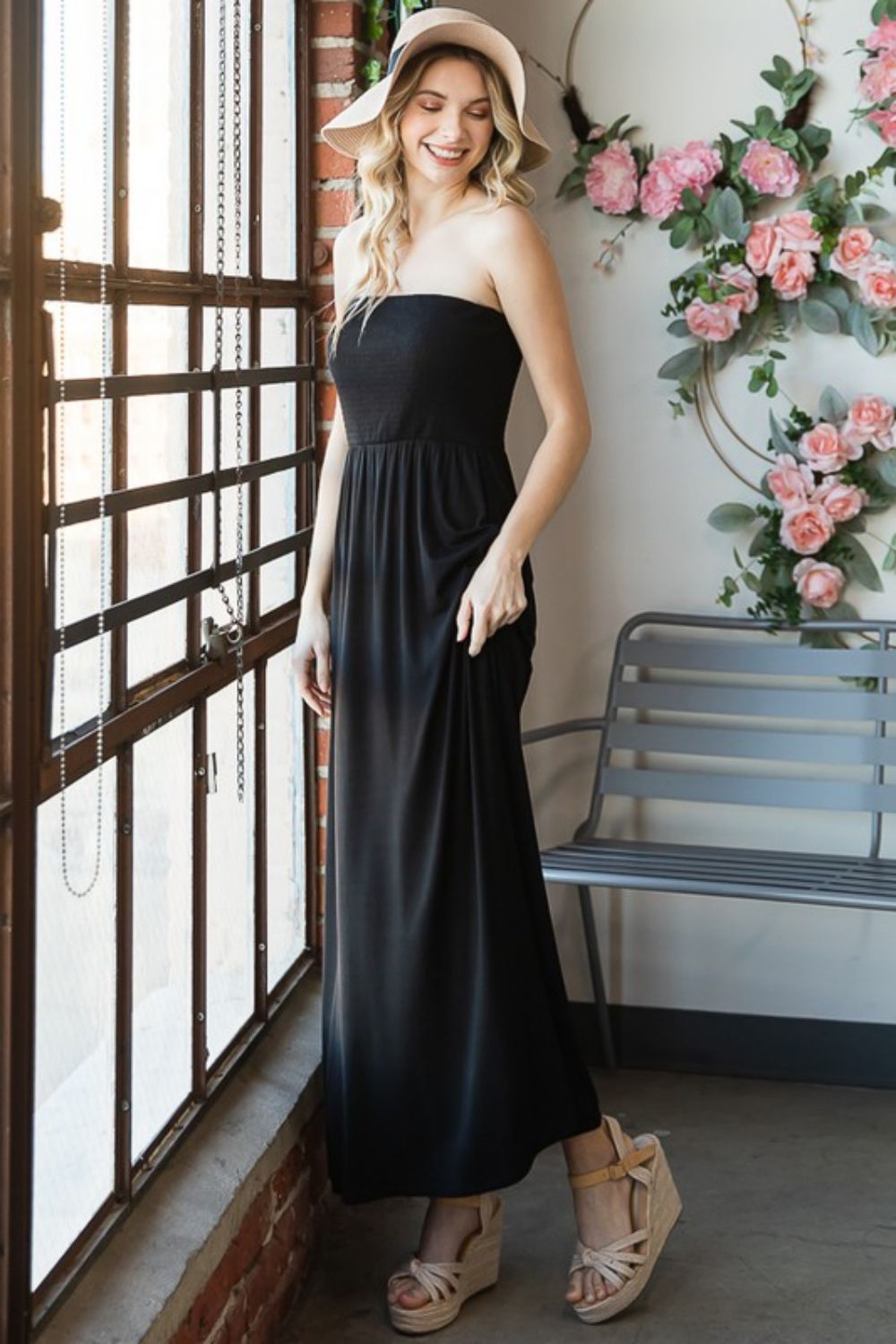 *Exclusively Online* Strapless Maxi Dress