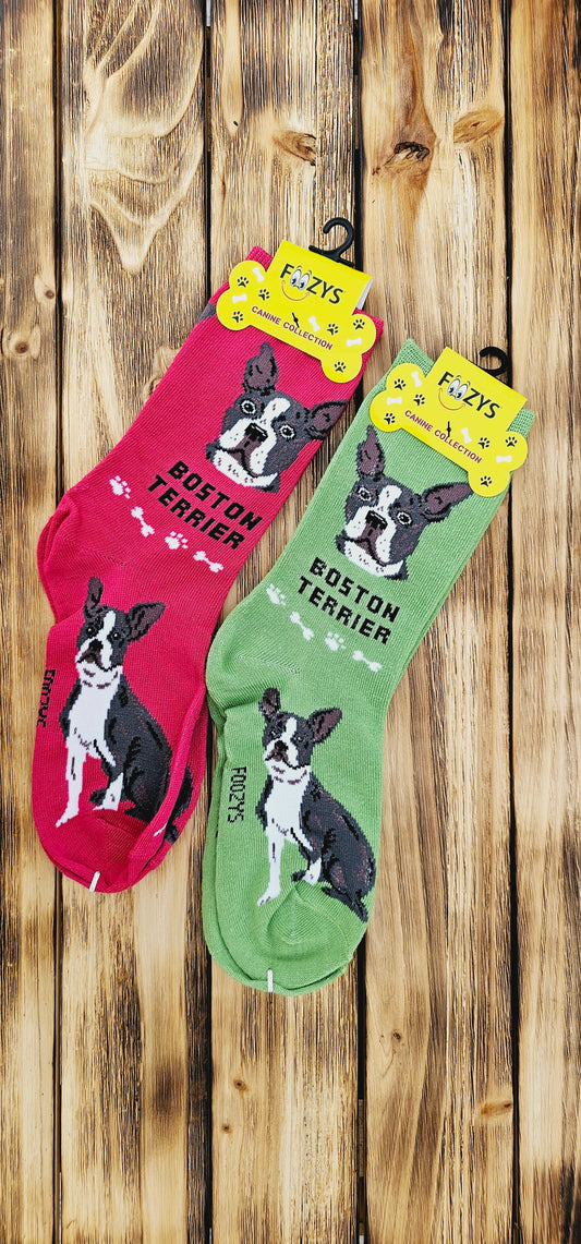 Foozys Socks - Boston Terrier