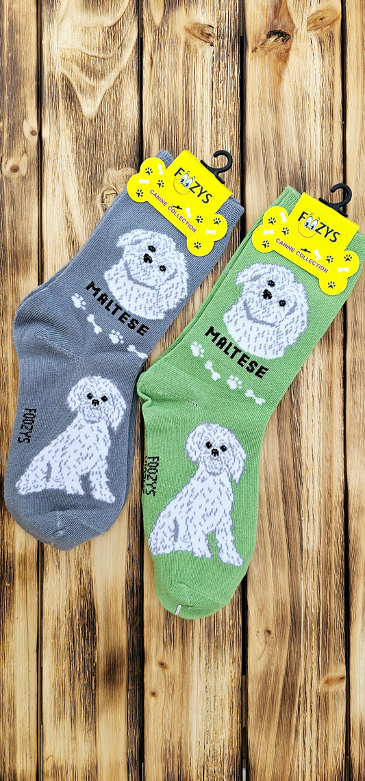 Canine Foozys Socks - Maltese