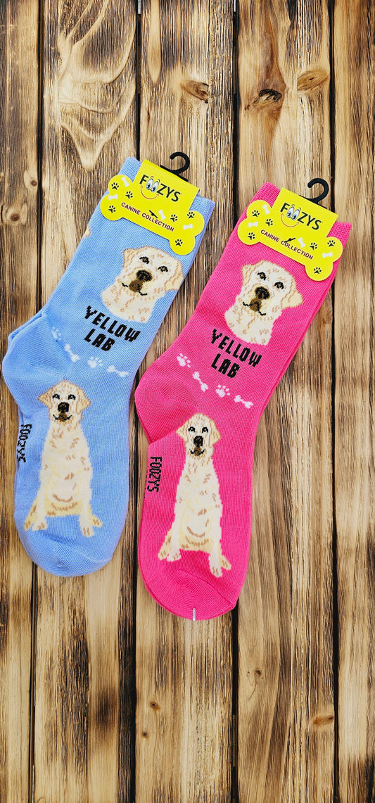 Canine Foozys Socks - Yellow Lab