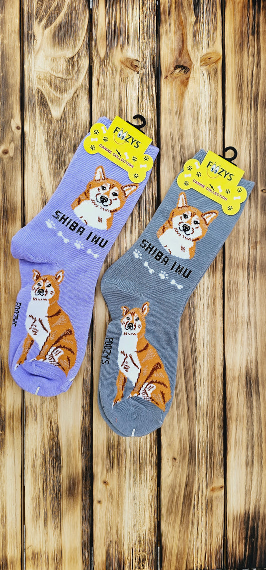 Canine Foozys Socks - Shiba Inu
