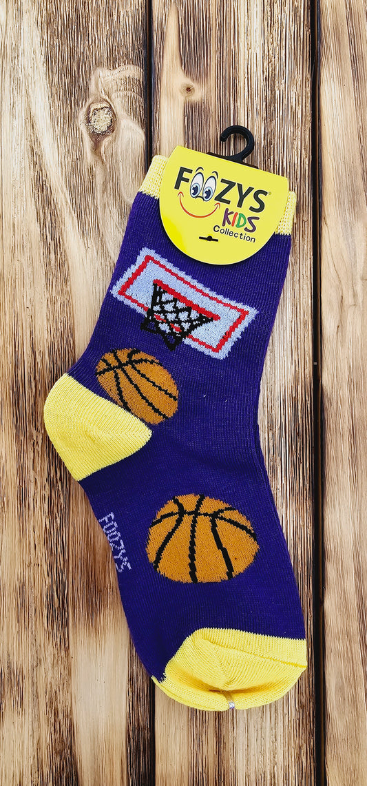 Kid's Foozys Socks - Basketball