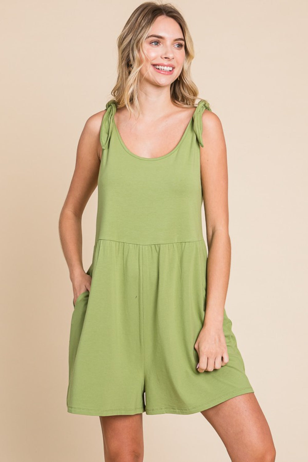The Shoulder Knot Baggy Romper is a trendy and comfortable choice for those who love effortless style. With its baggy fit and unique shoulder knot detail, this romper boasts a relaxed yet fashionable look. The shoulder knot adds a touch of playful charm, while the loose fit ensures maximum comfort. S-3X