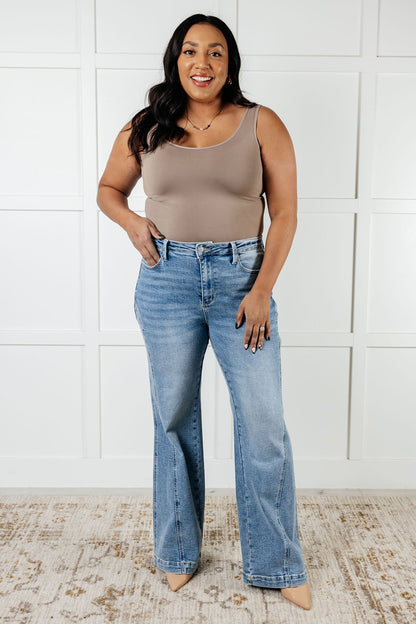 Melia - High Rise Wide Leg Jeans - Judy Blue - Exclusively Online