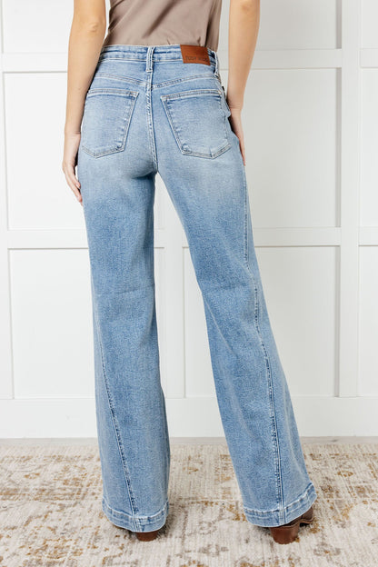 Melia - High Rise Wide Leg Jeans - Judy Blue - Exclusively Online