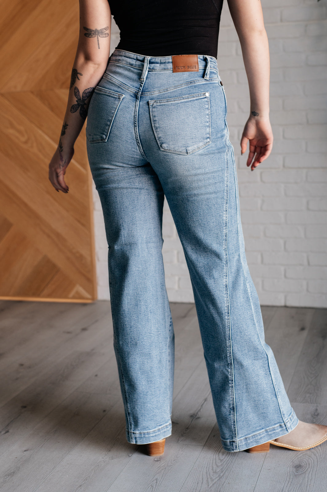 Melia - High Rise Wide Leg Jeans - Judy Blue - Exclusively Online