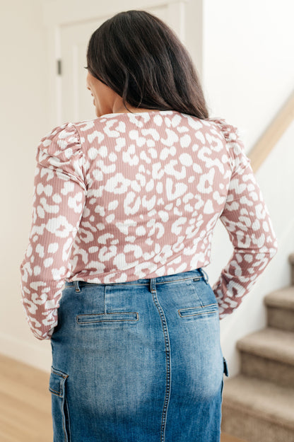 Wild Weekend Animal Print Top - Tan - Exclusively Online