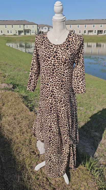 Good Days Midi Dress - Leopard - MEDIUM - FINAL SALE