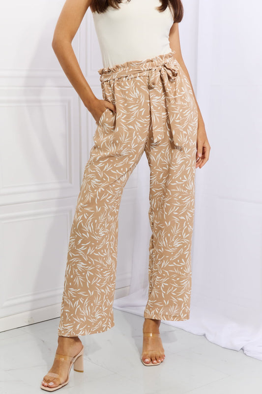 *Exclusively Online* Geometric Printed Pants in Tan