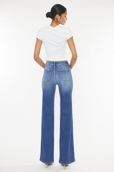 The Ultra High Waist Gradient Flare Jeans are a bold and fashion-forward choice for those who want to make a statement with their denim. With their ultra high waist, these jeans offer a flattering and cinched-in silhouette that accentuates the curves. The gradient flare design adds a unique and eye-catching element, creating a visually striking look. 1 -15