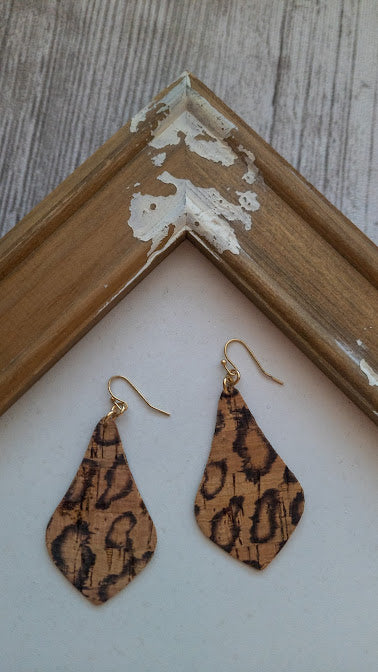 Little Bit Corky Genie Bottle Leopard Earrings