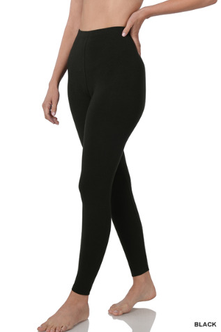 Basic Babe Leggings - Black - LARGE - FINAL SALE