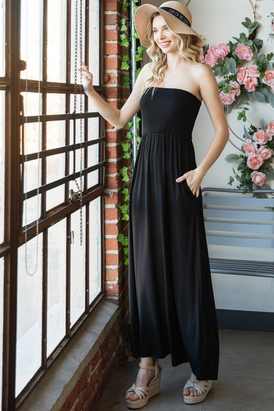 *Exclusively Online* Strapless Maxi Dress