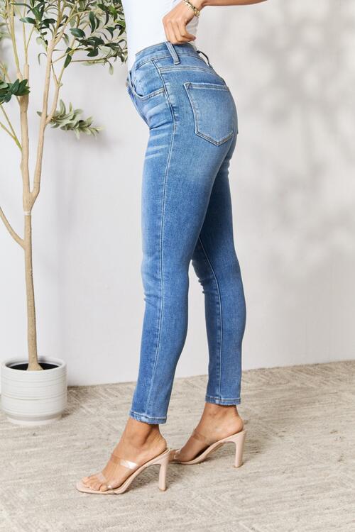 These jeans are a versatile addition to any wardrobe, offering a trendy and modern silhouette. The cropped length adds a touch of femininity, making them perfect for pairing with statement heels or casual sneakers. 0 - 15