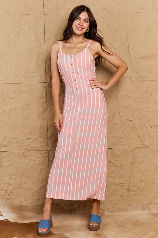 *Exclusively Online* Sweet Talk Maxi Dress in Dusty Pink/Ivory